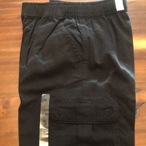 Boys Black cargo pants